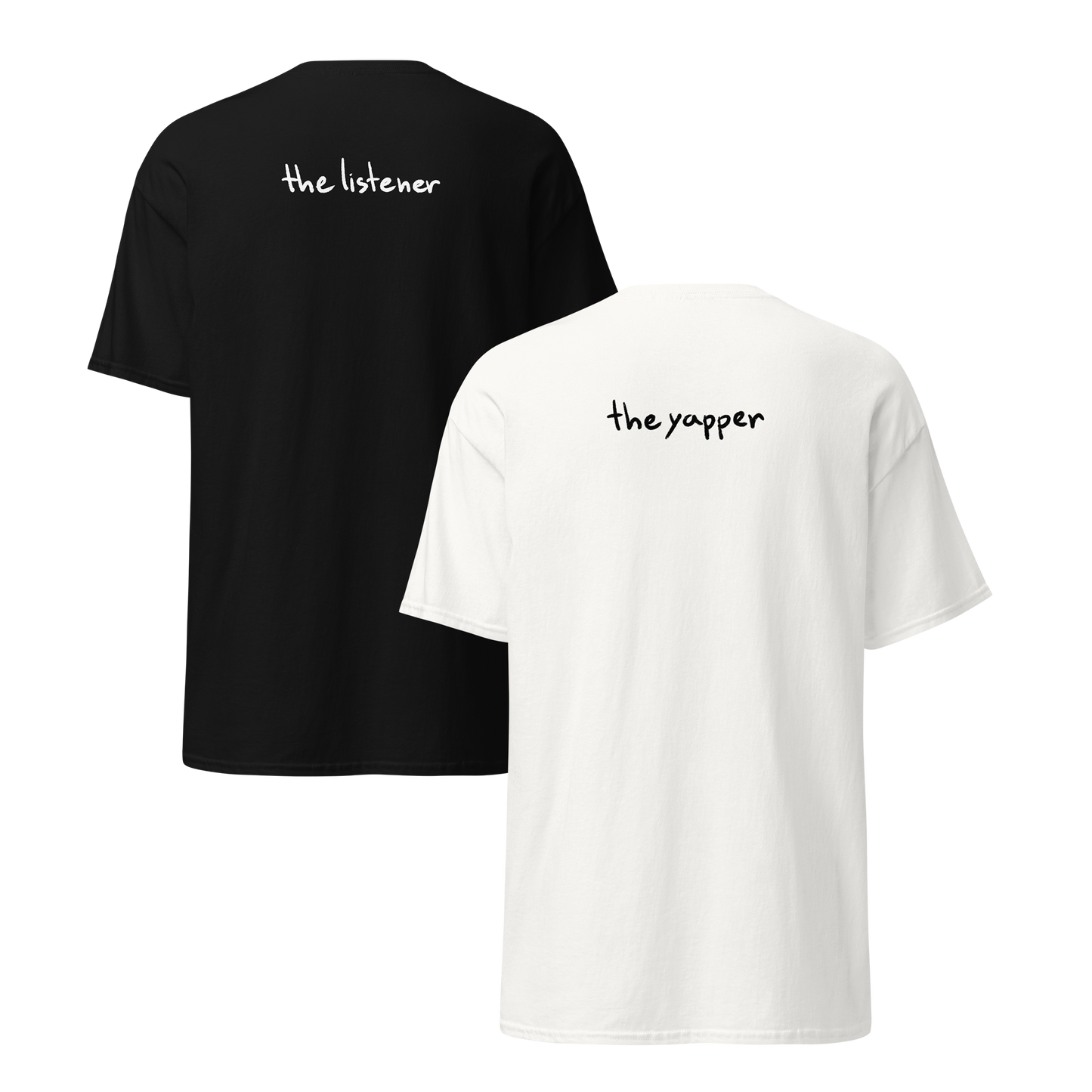 The listener, the yapper - párové tričká